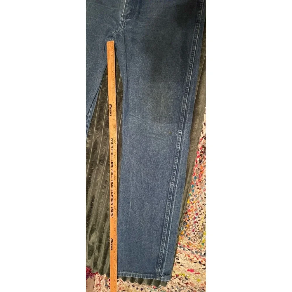 Mens Vintage WRANGLER 34x32” WORK Jeans Straight Medium Wash 13MWZ USA